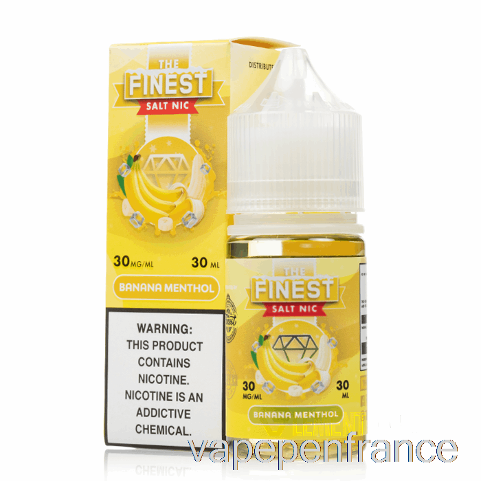 Banane Menthol - Le Meilleur Sel Nic - 30 Ml 50 Mg Stylo Vape